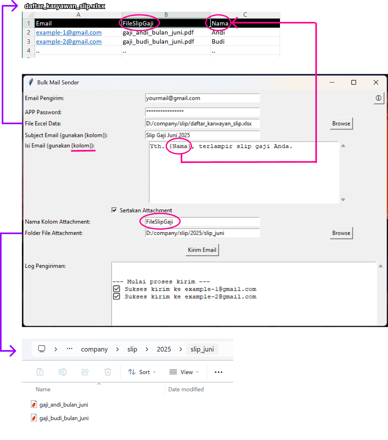 Detail Bulk Gmail Sender